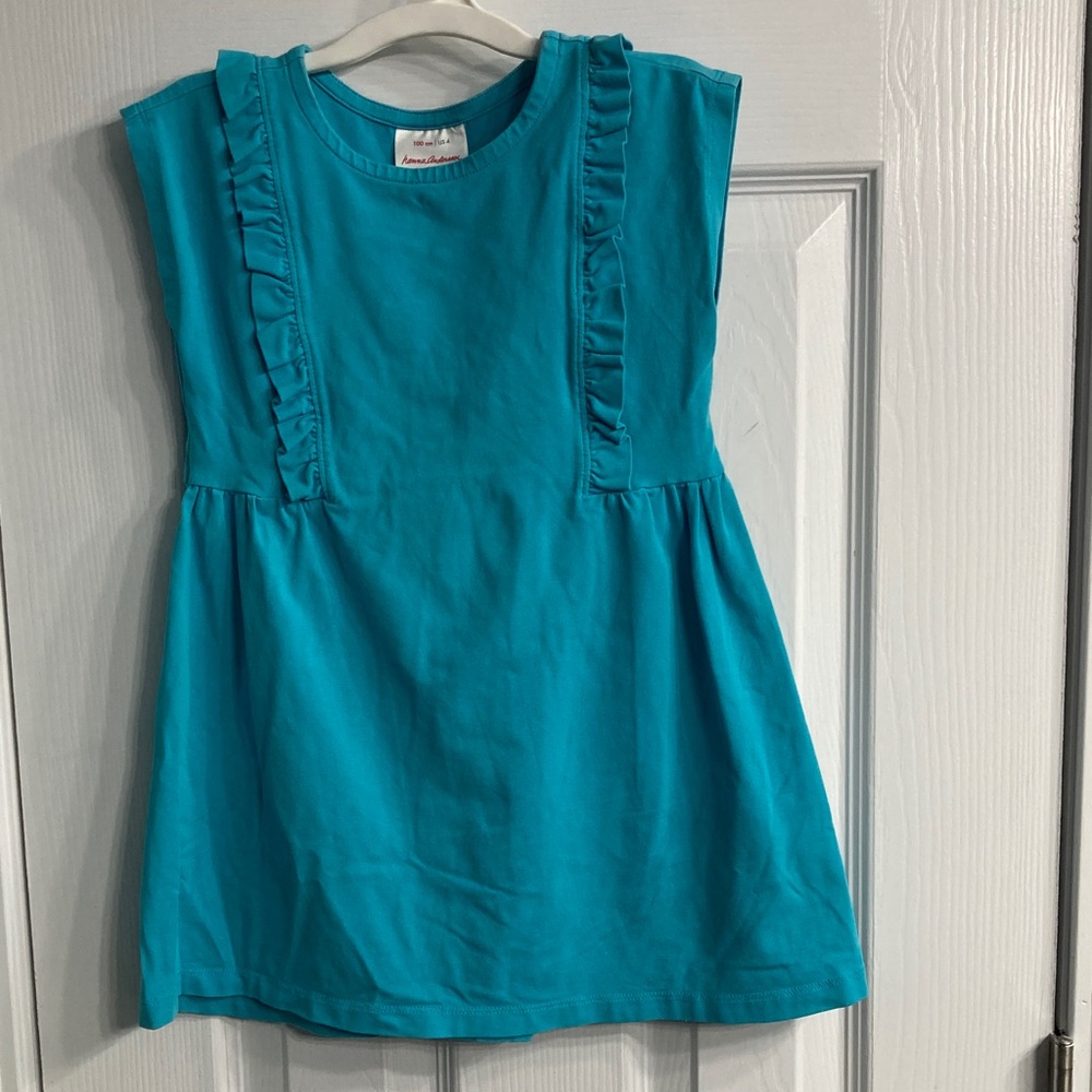 Hanna Andersson Vibrant Teal Dress